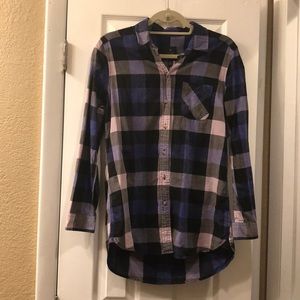 American Eagle Plaid Button Up